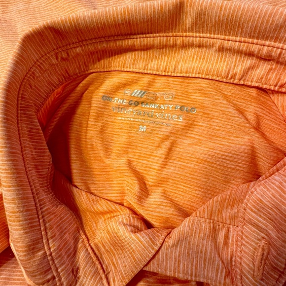 Men's Vineyard Vines Orange Polo Shirt - Size M - MINT CONDITION - Picture 3 of 5